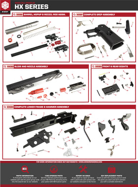 AW Custom HX23 Series Replacement Parts-Pistol Parts-Crown Airsoft