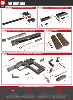 AW Custom NE20 Series Replacement Parts-Pistol Parts-Crown Airsoft