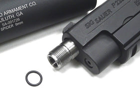 GD 14MM- COMPACT PISTOL SILENCER-Internal Parts-Crown Airsoft