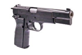 WE HI-POWER BROWNING MK3 GBB PISTOL - BLACK-Pistols-Crown Airsoft