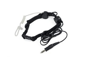 Z tactical THROAT MIC Z033 (Black)-Radio Accessories-Crown Airsoft