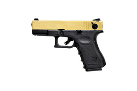 WE TECH G23 Pistol Full Auto Ver. (Titanium Gold)-Pistols-Crown Airsoft