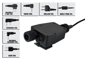 Z Tactical ZTEA Military Version PTT (ICOM)-Radio Accessories-Crown Airsoft