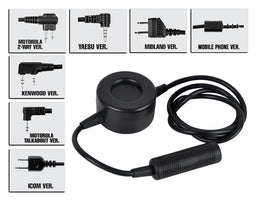 Z Tactical TCI Tactical PTT Z114(Icom)-Radio Accessories-Crown Airsoft