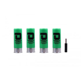 DOMINATOR 12 GAUGE GAS SHOTGUN SHELLS PACKAGE (4 SHELLS/UNIT - Green)-Accessories-Crown Airsoft