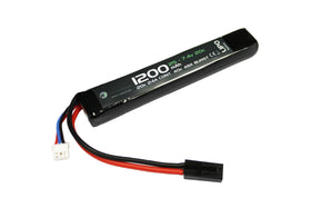 WETTI 1200mAh Li-Po 2S 7.4V 20C stick pack(B)-Batteries-Crown Airsoft
