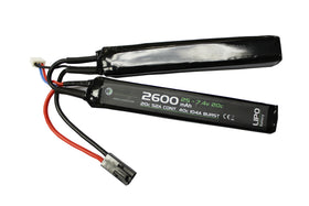 WETTI 2600mAh Li-Po 2S 7.4V 20C Nunchuck pack-Batteries-Crown Airsoft