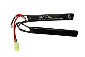 WETTI 1450mAh Li-Po 2S 7.4V 25C Nunchuck pack-Batteries-Crown Airsoft