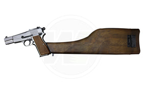 WE-B006 - NEW BROWING WITH KIT (SILVER)-Pistols-Crown Airsoft