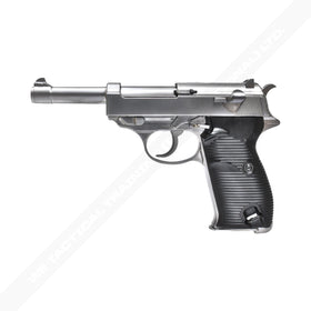 WE Tech P38 L GBB Pistol (Silver)-Pistols-Crown Airsoft