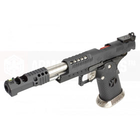 AW Custom HX2402 "Wind Velocity" IPSC Gas Blowback Airsoft Pistol (Black)-Pistols-Crown Airsoft