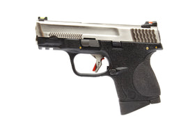 WE Tech BB FORCE Compact T6A Semi-Auto GBB Pistol (SV Slide/SV Barrel/BK Frame)-Pistols-Crown Airsoft