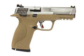 WE Tech BB FORCE GBB Pistol T8A Full-Auto(SV Slide/SV Barrel/TAN Frame)-Pistols-Crown Airsoft