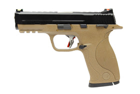 WE Tech BB FORCE GBB Pistol T4A Full-Auto(BK Slide/SV Barrel/TAN Frame)-Pistols-Crown Airsoft