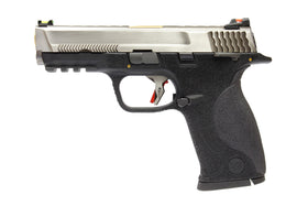 WE Tech BB FORCE GBB Pistol T5A Full-Auto(SV Slide/GD Barrel/BK Frame)-Pistols-Crown Airsoft