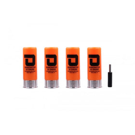 DOMINATOR 12 GAUGE GAS SHOTGUN SHELLS PACKAGE (4 SHELLS/UNIT - Orange)-Accessories-Crown Airsoft