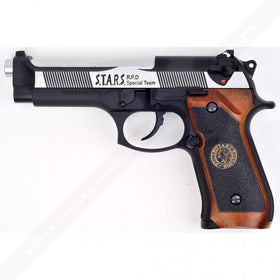 WE Tech BioHazard M92 GBB Pistol(2 Tone)-Pistols-Crown Airsoft