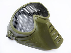 Tactical Low profile Mesh Mask (Green)-Headgear-Crown Airsoft