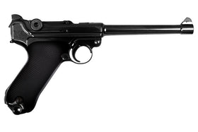 WE Tech WWII P08 GBB Pistol 6 inch (Black)-Pistols-Crown Airsoft