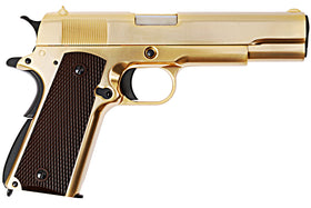 WE Tech M1911A1 GBB Pistol (Gold)-Pistols-Crown Airsoft