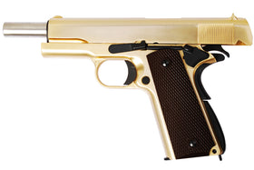 WE Tech M1911A1 GBB Pistol (Gold)-Pistols-Crown Airsoft