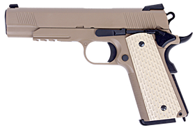 WE Tech Kimber 1911 GBB Pistol(TAN)-Pistols-Crown Airsoft