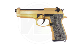 WE M9 EAGLE NEW SYSTEM GOLD (AUTO)-Pistols-Crown Airsoft