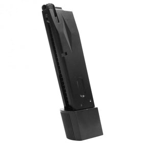 BioHazard Extended 30 Round Gas Magazine (Black)-Pistol Magazines-Crown Airsoft