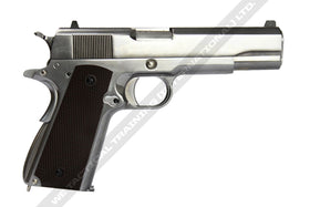 WE Tech Double-barrel 1911 GBB Pistol (Silver)-Pistols-Crown Airsoft