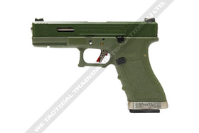 WE Tech G-Force G17 GBB pistol T12 (OD/ Silver / OD)-Pistols-Crown Airsoft