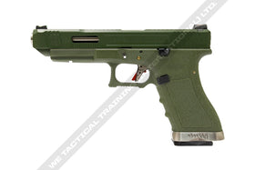 WE Tech G Force G34 GBB pistol T12 (OD/ Silver/ OD)-Pistols-Crown Airsoft