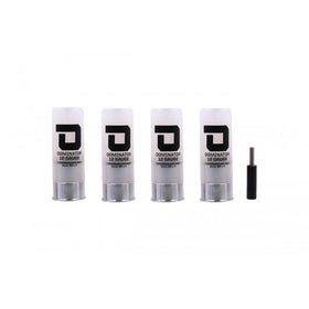 DOMINATOR 12 GAUGE GAS SHOTGUN SHELLS PACKAGE (4 SHELLS/UNIT - White)-Accessories-Crown Airsoft